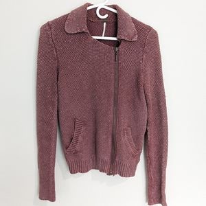 Free People • Asymmetrical Zip Sweater